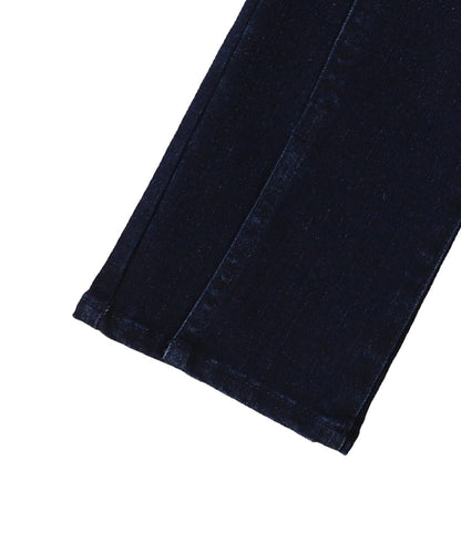 Stretch Denim Slit Pants