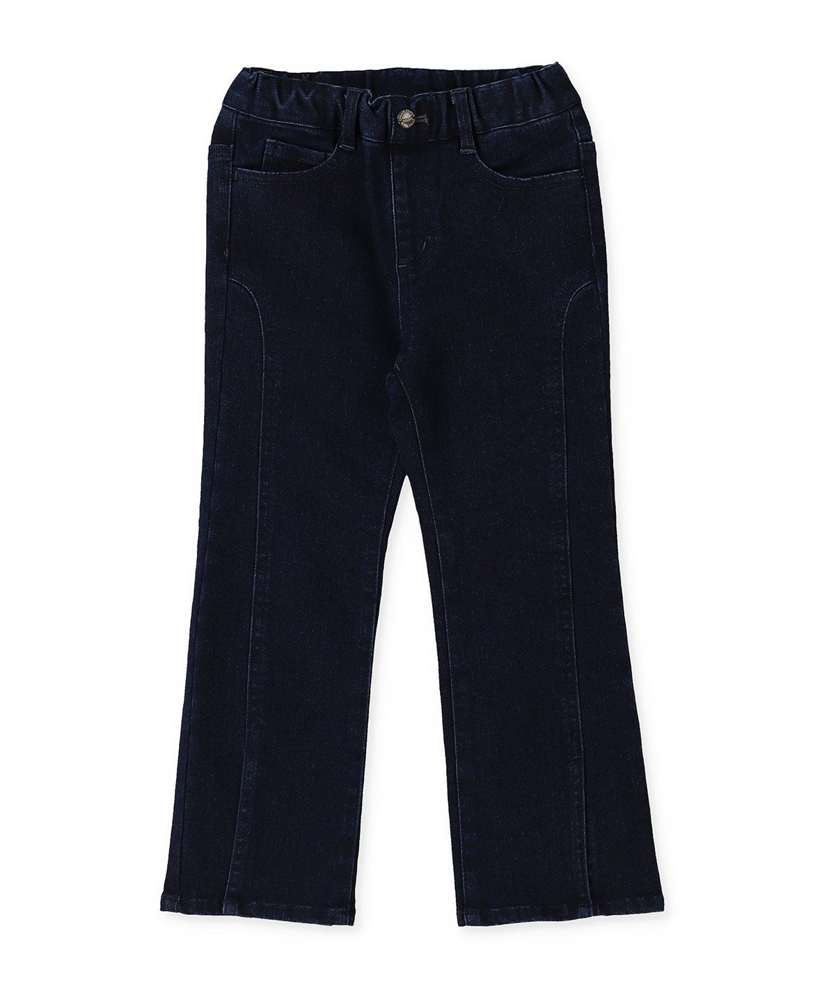 Stretch Denim Slit Pants