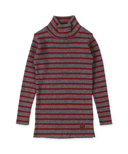 Washable Cotton Knit Turtleneck Pullover