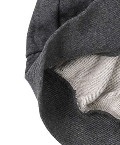 Combination Knit Detachable Collar Sweatshirt
