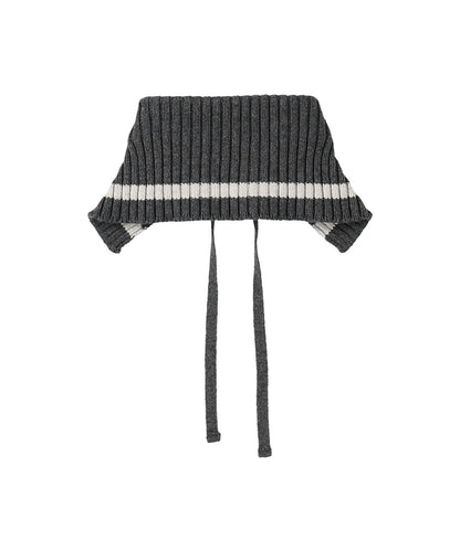 Combination Knit Detachable Collar Sweatshirt