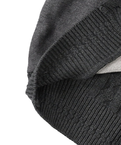 Combination Knit Cardigan