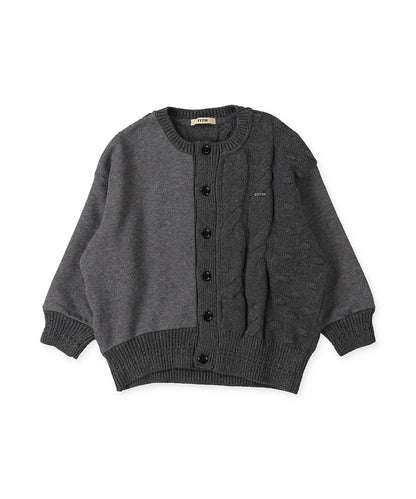 Combination Knit Cardigan