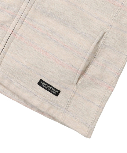Inlay Brushed Fleece Striped GRAMICCI Zip-up Sweat Hoodie